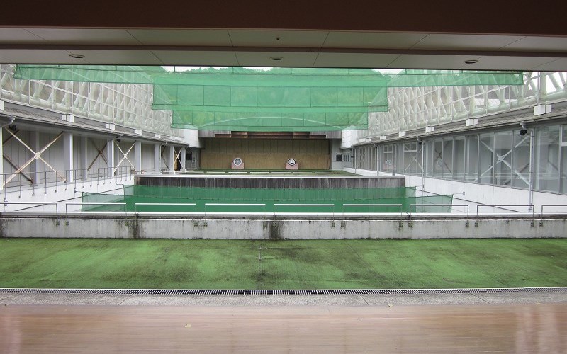 北部体育館弓道場遠的